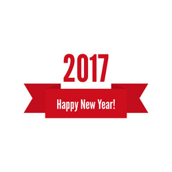 Happy new year 2017 theme vector