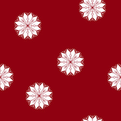 seamless pattern with a snowflake vector image