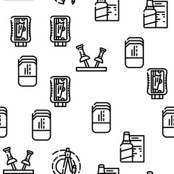 stationery equipment seamless pattern vector