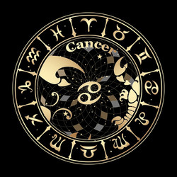 Zodiac Sign Symbol - Cancer Vector Image