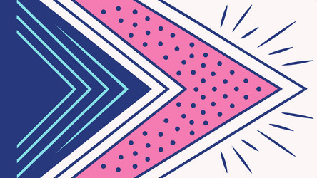 abstract arrow design with dotted pattern vector image