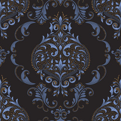 Damask seamless pattern element classical vector