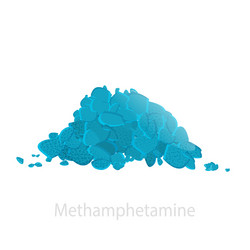 drug is methamphetamine in form a pile vector