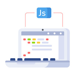 js programming vector image