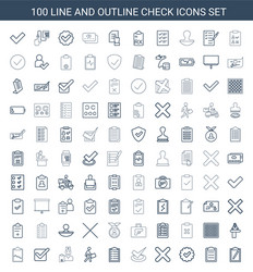 Check icons vector