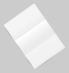 empty paper sheet with shadows isolated on gray vector image