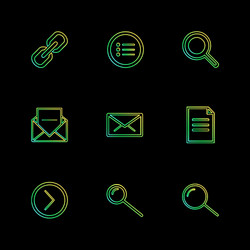 user interface buttons application multimedia vector image