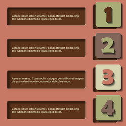 3d pointers for first second and third place vector image