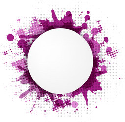 abstract violet bubble with blobs vector image