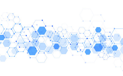 molecular structure abstract tech background vector image