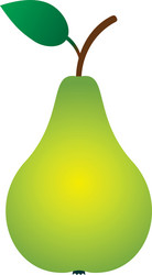 Sweet yellow pear Royalty Free Vector Image - VectorStock
