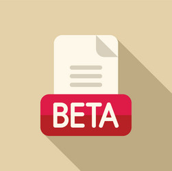 beta testing software development document icon vector image