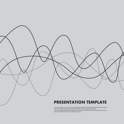 modern abstract simple smooth lines connected vector image