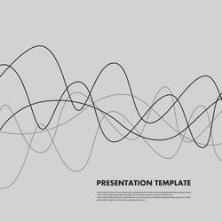 Modern abstract simple smooth lines connected vector