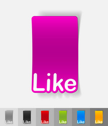 realistic design element like vector image