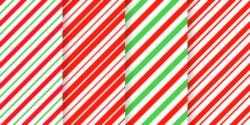 Candy cane seamless pattern xmas stripe vector