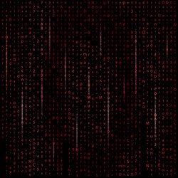 matrix binary code background vector image