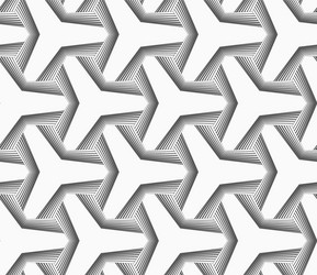 monochrome tetrapods with hatched offset vector image