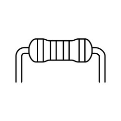 Resistor electrical engineer isometric icon Vector Image