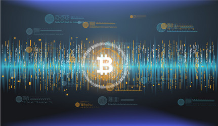 abstract financial chart with line graph vector image