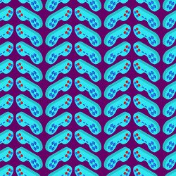 joystick pattern seamless gamepad background vector image