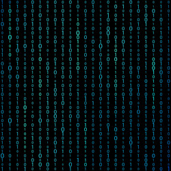 matrix binary code background vector image