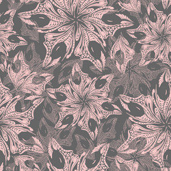 seamless pink openwork pattern of abstract vector image