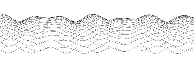 abstract wave pattern design for modern graphics vector image