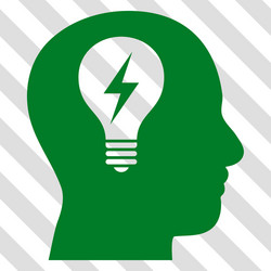 Head bulb icon Royalty Free Vector Image - VectorStock