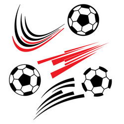 Soccer Ball Motion Shot Vector Image