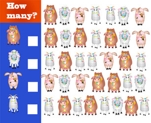 Counting game for preschool children educational Vector Image