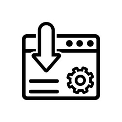 Landing page optimization icon vector