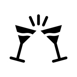 Cheers icon vector