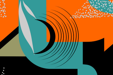 abstract background withe various lines andfiguras vector image