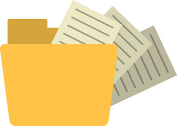 folder file document information vector image