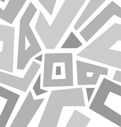 Retro Gray Geometric Pattern vector image