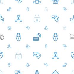 Secure icons pattern seamless white background vector