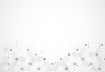 abstract hexagonal molecular structures vector image