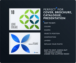 presentation abstract set of modern vector image