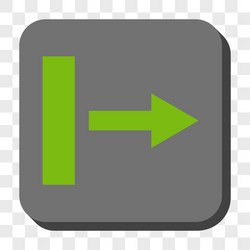 pull right rounded square button vector image