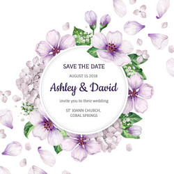 Watercolor Floral Bouquet Vector Image