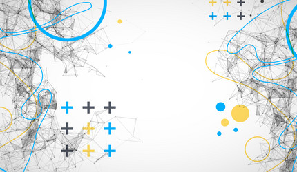 abstract polygonal background with connecting vector image