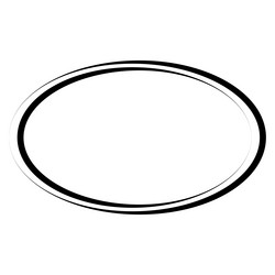 Circular Oval Border Frame vector image