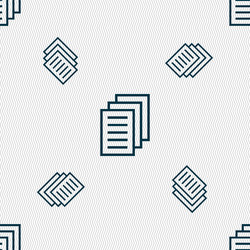 copy file duplicate document icon sign seamless vector image