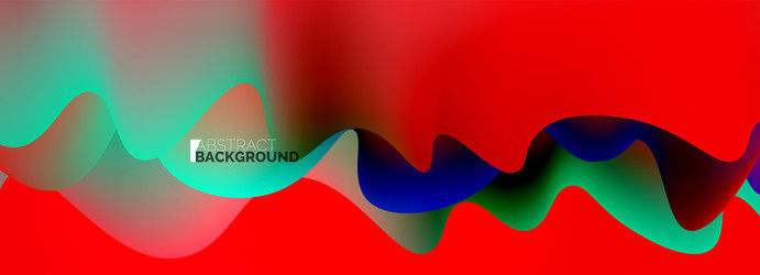 Dynamic liquid waves abstract background vector