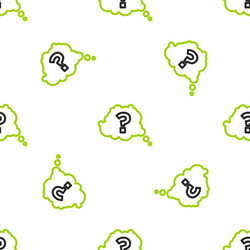line question mark icon isolated seamless pattern vector image