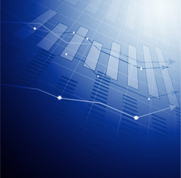 Abstract Glowing Chart Data Visualization vector