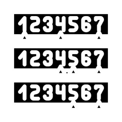 binary search algorithm glyph icon vector image