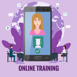 Online training coaching education workshops vector