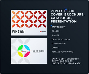 presentation abstract set of modern vector image